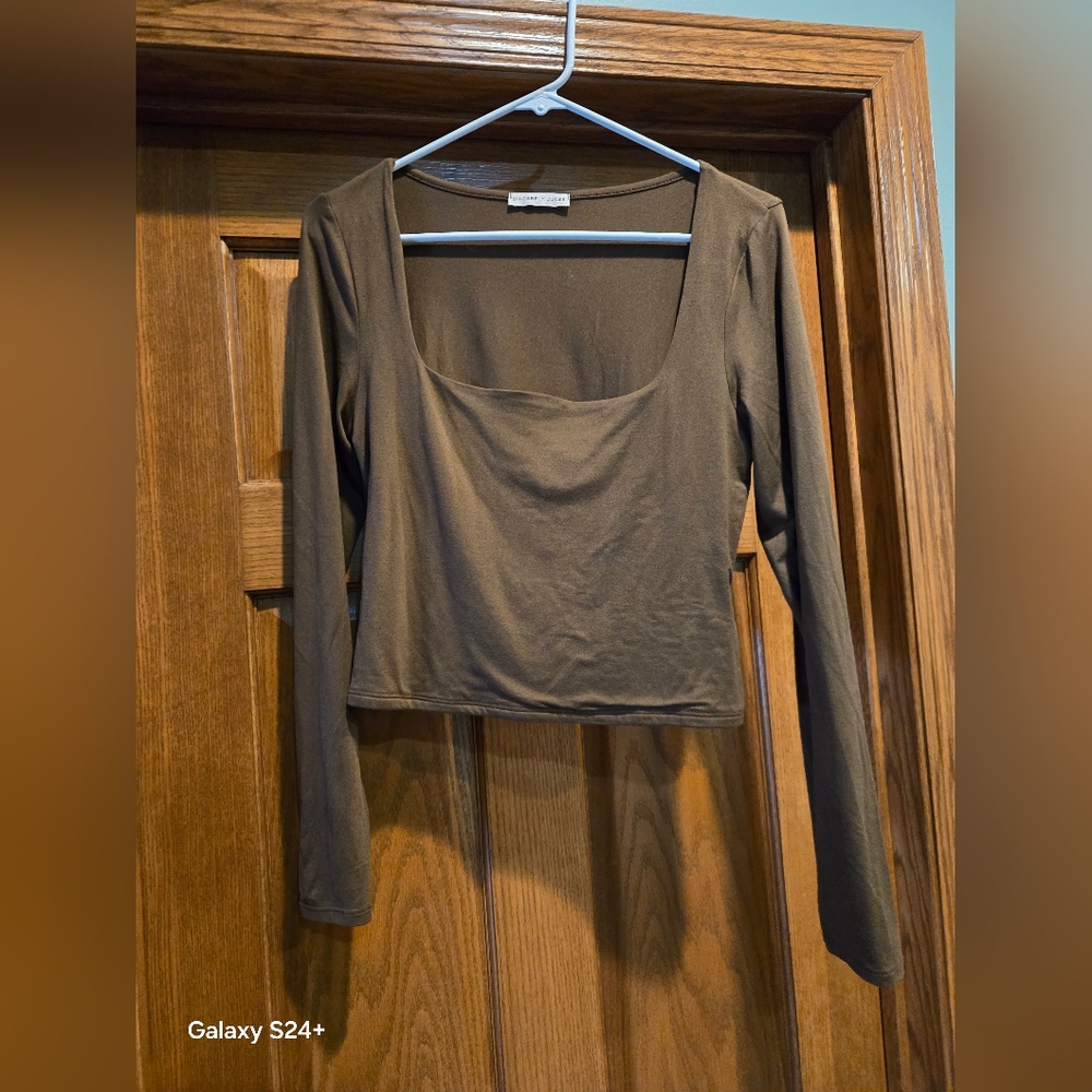 Sincerely Jules Chocolate Long Sleeve Top